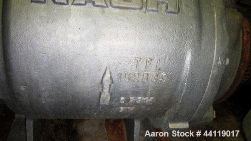 Used Nash Liquid Ring Vacuum Pump, Model SC-3, 316 Stainless Steel. Approximate 300 cfm. Driven by a 25hp, 3/60/230/460 volt, 1774 rpm motor. Base mounted.