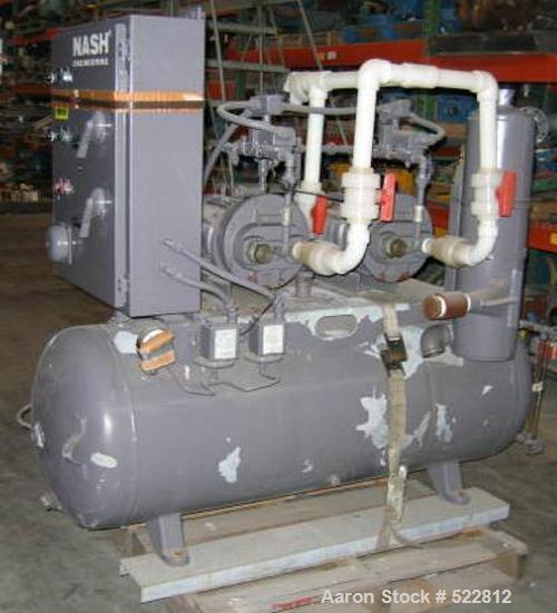 Unused-UNUSED: Nash duplex vacuum pump package. Pump sizes MHF80. Test#92U1560, 1750 rpm. Pump 2 test #92U1558. 5 hp high efficiency Toshibamotors, 230/460 volt, TEFC, 1730 rpm. Unit is complete with...