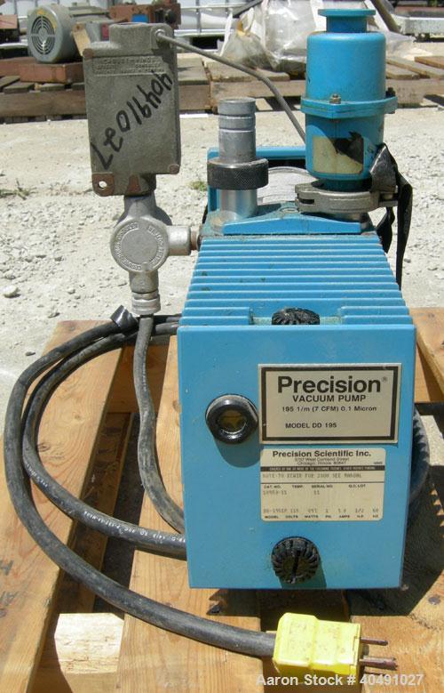 Used Precision Scientific direct drive, dual stage rotary vane vacuum