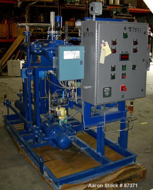 USED: Pro Flow vacuum system, designed for nitrogen removal fromcompounding tanks. Consists of (1) Sihi vacuum pump, model LPHY 40412,stainless steel, driven by a 7.5 hp, 3/60/230/460 volt, 1740 rpmm...