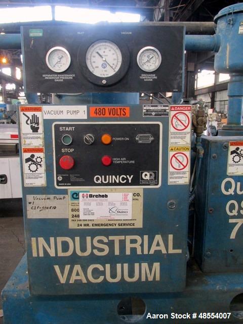 Used- Quincy Vacuum Pump, Model QSVB7.5WNN3C