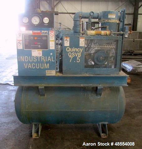 Used- Quincy Vacuum Pump, Model QSVB7.5WNN3C.