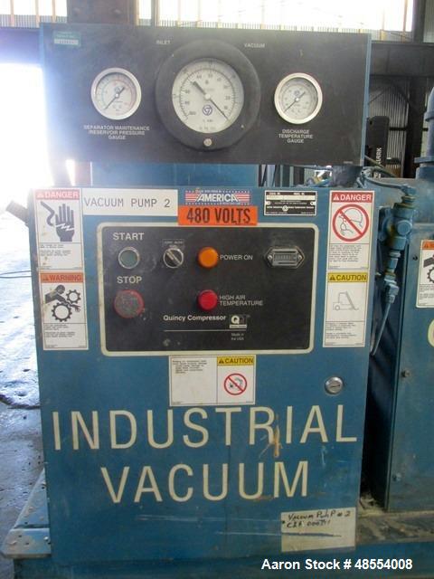 Used- Quincy Vacuum Pump, Model QSVB7.5WNN3C.