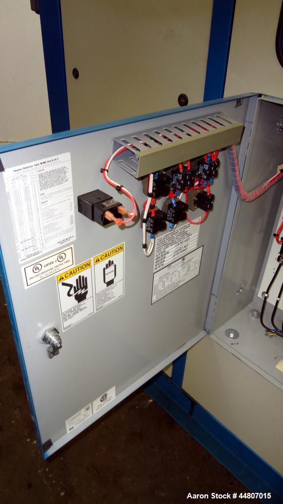 Used Quincy Compressor QSVI Series Rotary Screw Vacuum Pump, Model QSVI25ACN3A. Air cooled, nominal capacity 365 ACFM, base vacuum level 29.9 HgV, inlet connection 4". Driven by a 25hp, 3/60/230/460 ...