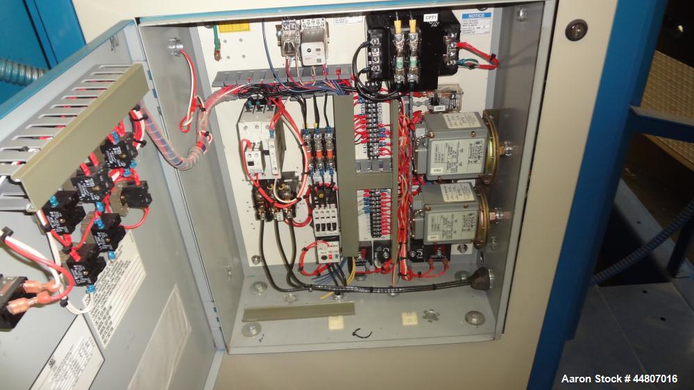 Used Quincy Compressor QSVI Series Rotary Screw Vacuum Pump, Model QSVI25ACN3A. Air cooled, nominal capacity 365 ACFM, base vacuum level 29.9 HgV, inlet connection 4". Driven by a 25hp, 3/60/230/460 ...