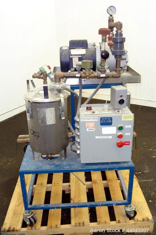 Used Carbon Steel Rietschle Oil Flooded Rotary Vane Vacuum Pump, Type VCE 15 (02) 102145-0200