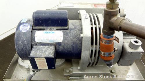 Used Carbon Steel Rietschle Oil Flooded Rotary Vane Vacuum Pump, Type VCE 15 (02) 102145-0200