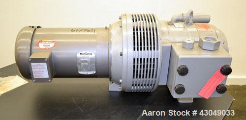 Unused- Rietschle Rotary Vane Vacuum Pump, Type VFT-80, Carbon Steel. Approximately 56 cfm. Driven by a 5 hp, 3/60/208-230/460 volt, 1725 rpm motor.