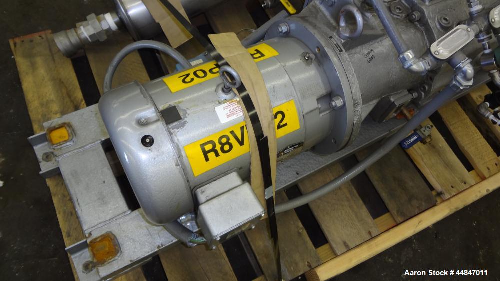 Used Rietschle Twister Series Dry Screw Vacuum Pump, Type VSB320, Carbon Steel.  Rated 188 cfm, end vacuum 0.02 Torr.  Driven by a 10 hp, 3/60/208-230/460 volt, 3430 rpm motor.  Includes a knock out ...