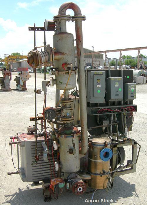 Used Rietschle Oil Seal Vacuum Pump, Type VWZ402-15M. Approximately 235 cfm at 375 TORR. Driven by a 20 hp, 3/60/230/460 volt, 1760 rpm XP motor. Includes control panel and tanks. Base mounted.