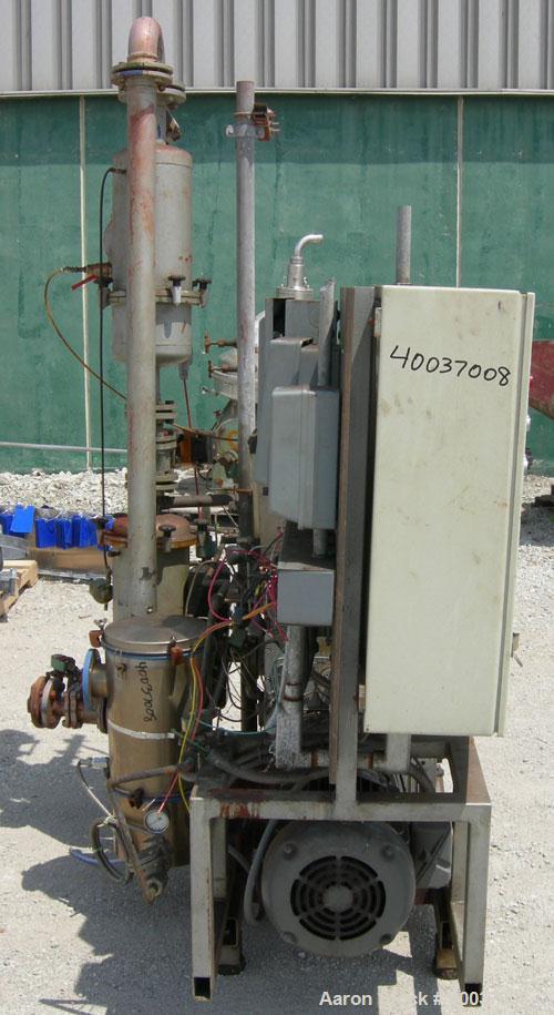 Used Rietschle Oil Seal Vacuum Pump, Type VWZ402-15M. Approximately 235 cfm at 375 TORR. Driven by a 20 hp, 3/60/230/460 volt, 1760 rpm XP motor. Includes control panel and tanks. Base mounted.
