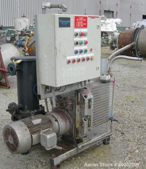 Used- Rietschle Oil Seal Vacuum Pump, Type VWZ402-16M