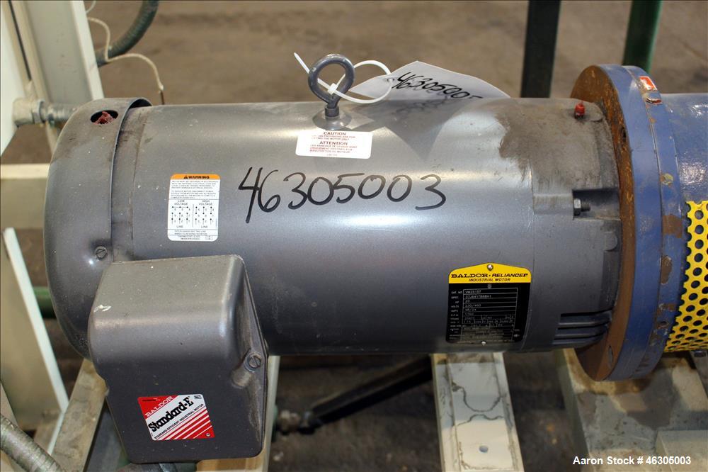 Used Squire Cogswell Vacuum Pump System consisting of (1) Squire Cogswell liquid ring vacuum pump, model LEX 320, carbon steel. Approximately 210 cfm, serial #0105089/1, 2-1/2" inlet/outlet, driven b...