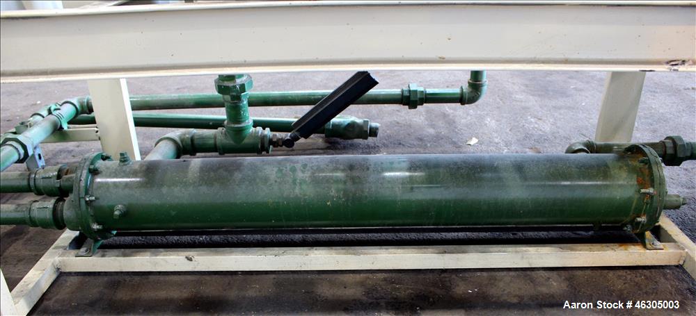 Used Squire Cogswell Vacuum Pump System consisting of (1) Squire Cogswell liquid ring vacuum pump, model LEX 320, carbon steel. Approximately 210 cfm, serial #0105089/1, 2-1/2" inlet/outlet, driven b...