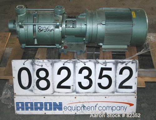 Unused-UNUSED: Robuschi liquid ring vacuum pump, model RVA902, carbon steel. 2" NPT inlet/outlet. Driven by a 7.5 hp, 3/60/208-230/460 volt, 1740 rpm motor. Base mounted.