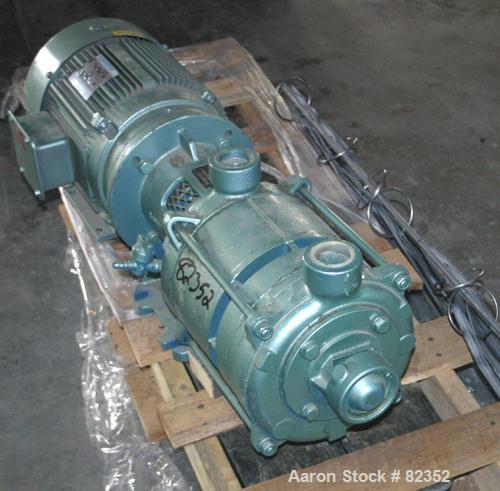 Unused-UNUSED: Robuschi liquid ring vacuum pump, model RVA902, carbon steel. 2" NPT inlet/outlet. Driven by a 7.5 hp, 3/60/208-230/460 volt, 1740 rpm motor. Base mounted.