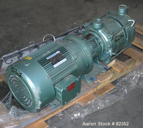 Unused-UNUSED: Robuschi liquid ring vacuum pump, model RVA902, carbon steel. 2" NPT inlet/outlet. Driven by a 7.5 hp, 3/60/208-230/460 volt, 1740 rpm motor. Base mounted.