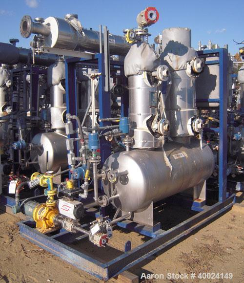 Used Rosenmund Apovac System, Hastelloy construction, consisting of: (1) Sulker Burckhardt liquid ring compressor, model PMZU2510H8, C-22. Single mechanical seal, 15 hp motor. (1) Kontro transfer pum...