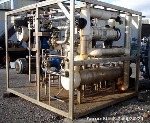 Used Rosenmund APOVAC Solvent Recovery Vacuum System, Hastelloy C22 construction with model PM20-3817-H88 Sulzer Burckhardt liquid ring vacuum pump with 60 hp, 460 volt XP motor, Feldmeier receiver, ...