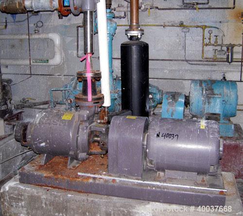 Used Nash Compressor, Model SC5, test #92U1218, driven by a 30 hp, 3/60/230/460 volt, 1175 rpm motor.