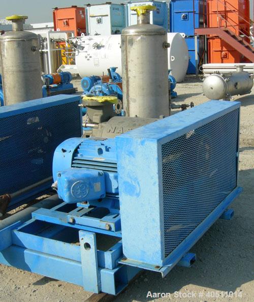 Used Nash Single Stage Liquid Ring Vacuum Pump, size SC6SS, stainless steel. 11 1/4" O.D. flanged inlet with a 5 3/4" x 5 3/4" inlet, 4" outlet. Driven by a 40 hp, 3/60/460 volt, 1780 rpm motor. Incl...