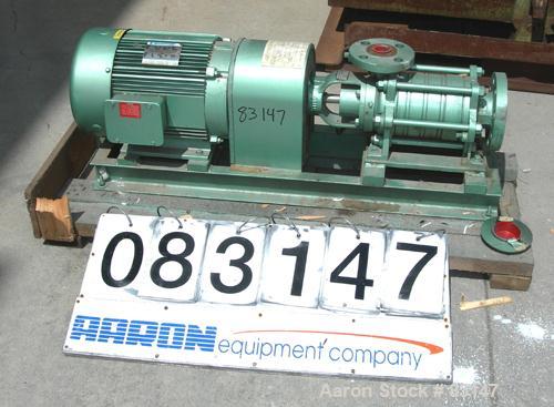 USED: Sihi Self-Priming Side Channel Vacuum Pump, model CEHQ-3603, carbon steel. Approximate capacity 52 cfm at 1450 rpm. 2" inlet, 1-1/2" outlet. Driven by a 7.5 hp, 3/60/208-230/460 volt, 1740 rpm ...