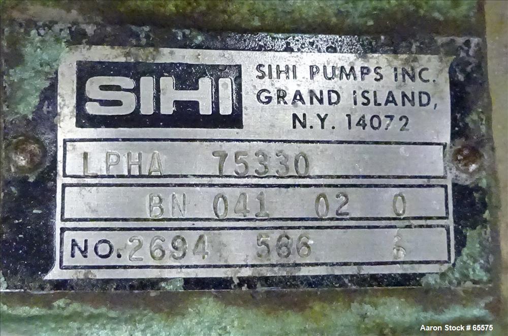 Used SIHI Vacuum Pump, Model LPHA75330