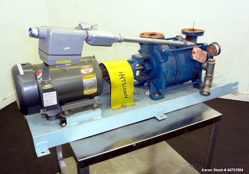 Used Carbon Steel Sihi Liquid Ring Vacuum Pump, Model LPHY 3708 BN115012