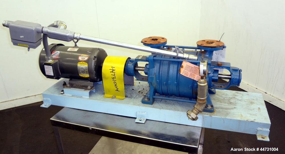 Used Carbon Steel Sihi Liquid Ring Vacuum Pump, Model LPHY 3708 BN115012