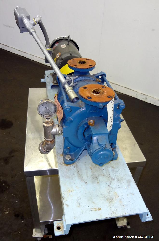 Used Carbon Steel Sihi Liquid Ring Vacuum Pump, Model LPHY 3708 BN115012