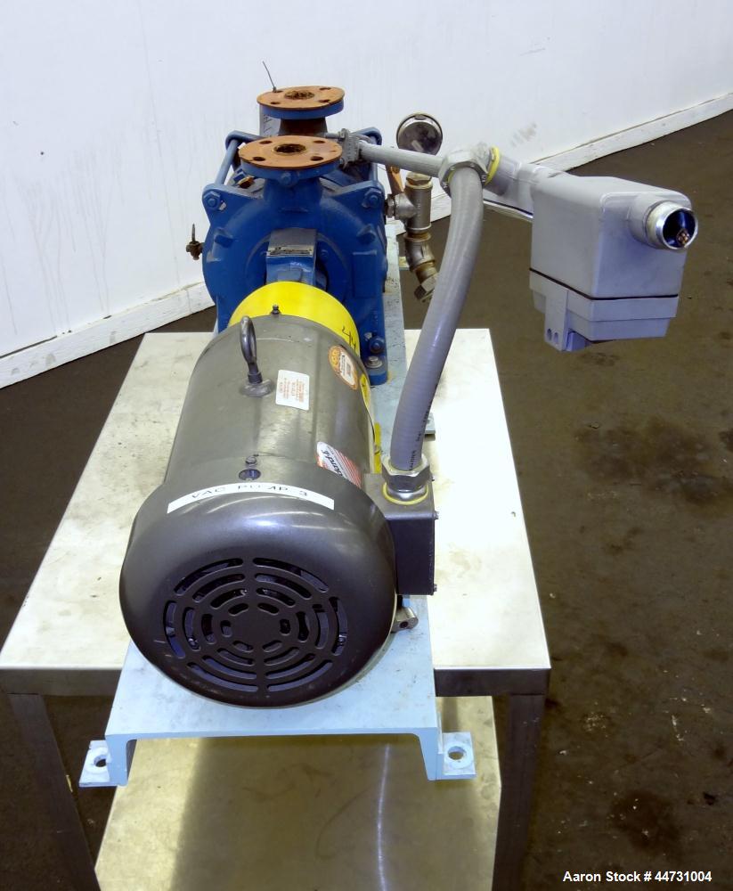 Used Carbon Steel Sihi Liquid Ring Vacuum Pump, Model LPHY 3708 BN115012