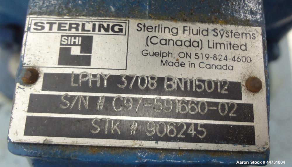 Used Carbon Steel Sihi Liquid Ring Vacuum Pump, Model LPHY 3708 BN115012