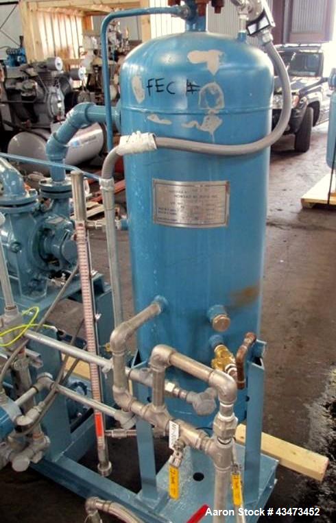 Used SIHI Vacuum Pump, Model LPHY-45317. 316 Stainless steel construction. Nominally rated 105 cfm at 4" vacuum to 72 cfm at 28.9" vacuum. Driven by 10hp, 3/60/230/460 volt, 1755 rpm XP motor. Mounte...