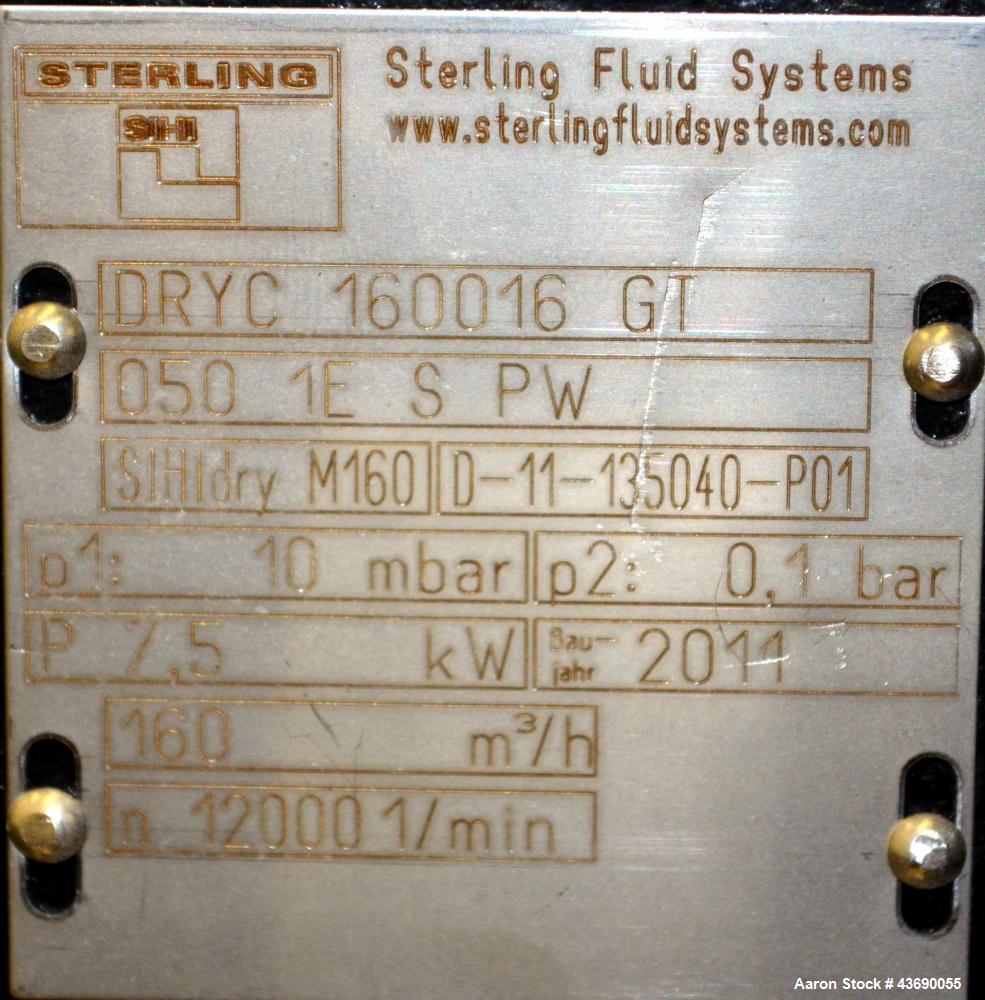 Unused- SIHI Sterling M-Version Dry Running Vacuum Pump, Model M160