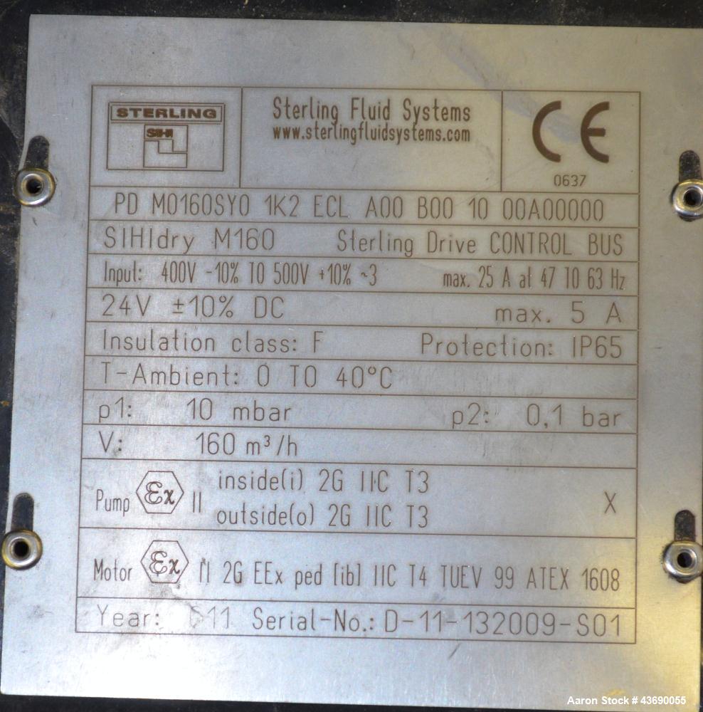 Unused- SIHI Sterling M-Version Dry Running Vacuum Pump, Model M160