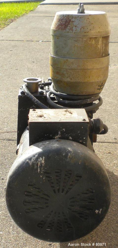 Used Sargent-Welch DirecTorr Vacuum Pump, Model 8821A, Rated 7 CFM. Driven by a 1/2 HP, 1/60/115/208-230 Volt, 1725 RPM motor. Includes a top mounted filter.