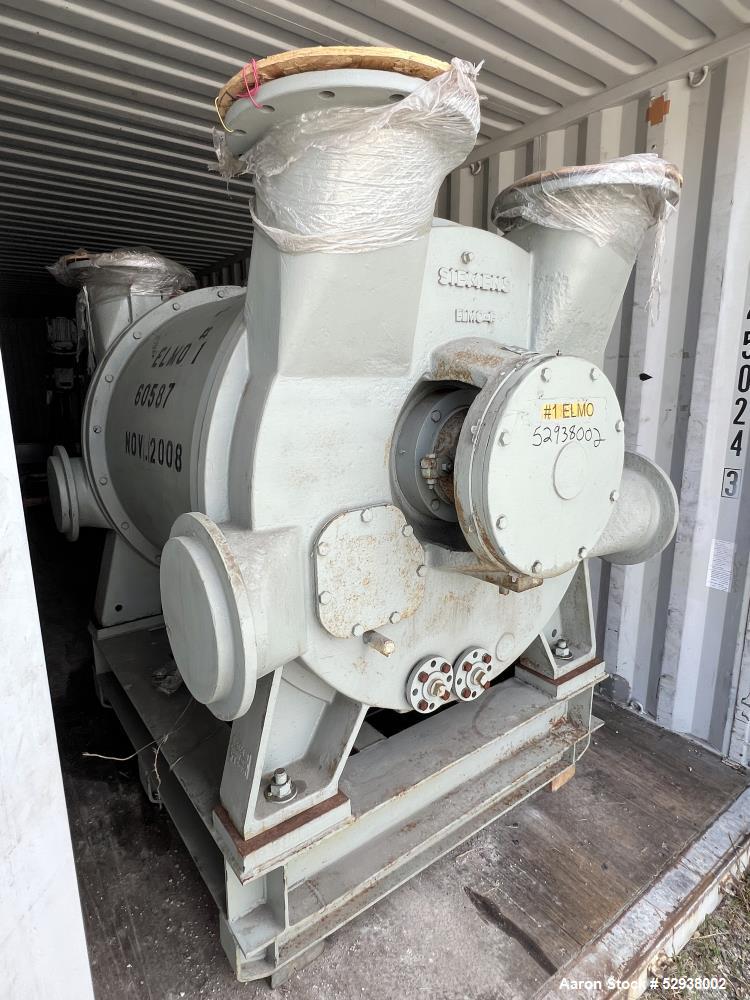 Used Siemens / Nash 2BE1 Liquid Ring Vacuum Pump – 4702 ACFM, 500 HP Required