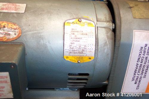 Used- Squire Cogswell Rotary Vane Vacuum Pump, Approximate capacity 60 CFM, Carbon Steel. Serial #AAF09019CQ. Driven by a 3 ...