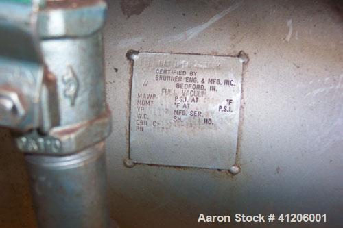 Used Squire Cogswell Rotary Vane Vacuum Pump, Approximate capacity 60 CFM, Carbon Steel. Serial #AAF09019CQ. Driven by a 3 hp, 3/60/208-230/460 volt, 1160 rpm motor. Includes a Thermal Transfer Produ...
