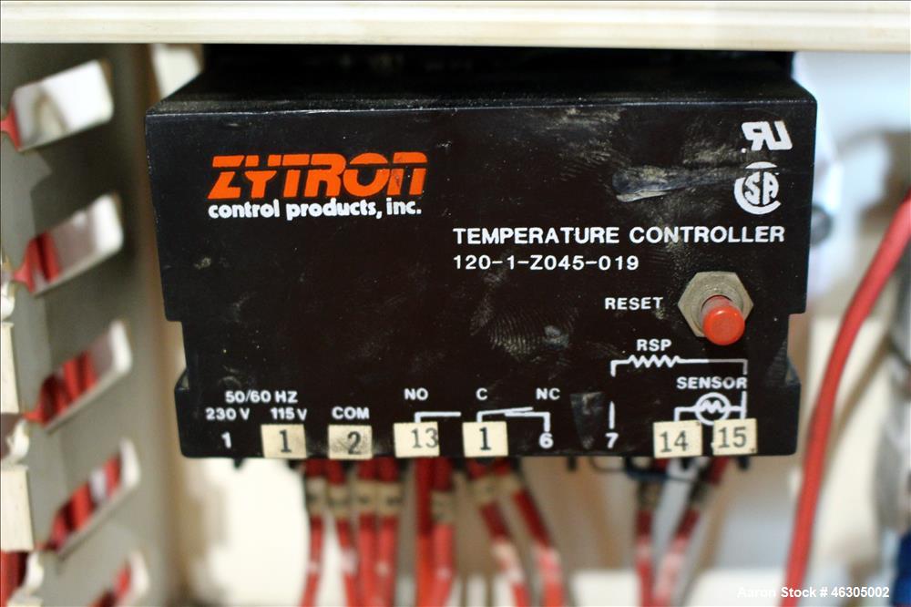 Used Squire Cogswell Vacuum Pump System consisting of (1) Squire Cogswell liquid ring vacuum pump, model RVM 19 UG, carbon steel. Approximately 240 cfm, serial #H5402AU, 2-1/2" inlet/outlet, driven b...