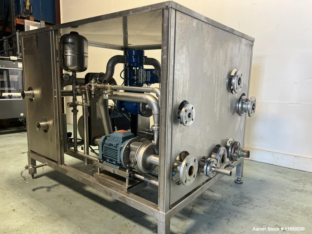 Used Skid Mounted Vacuum & Heat Exchange Process System | Liquid Ring Pump & Alfa Laval HX