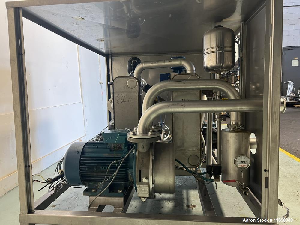 Used Skid Mounted Vacuum & Heat Exchange Process System | Liquid Ring Pump & Alfa Laval HX
