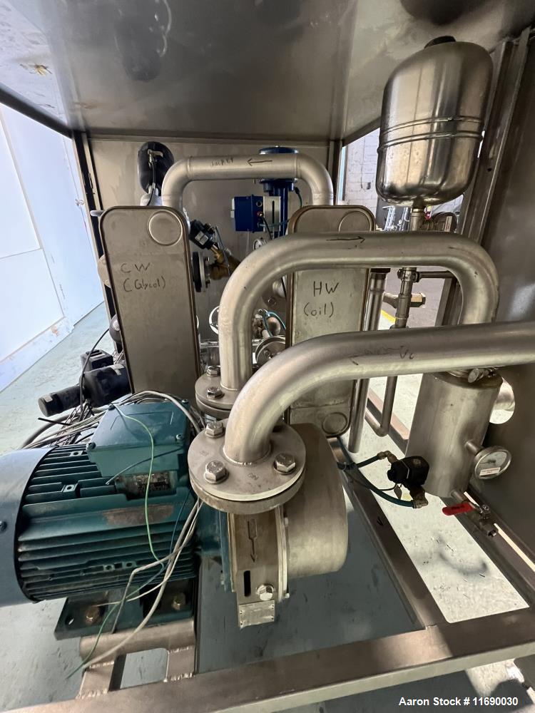 Used Skid Mounted Vacuum & Heat Exchange Process System | Liquid Ring Pump & Alfa Laval HX