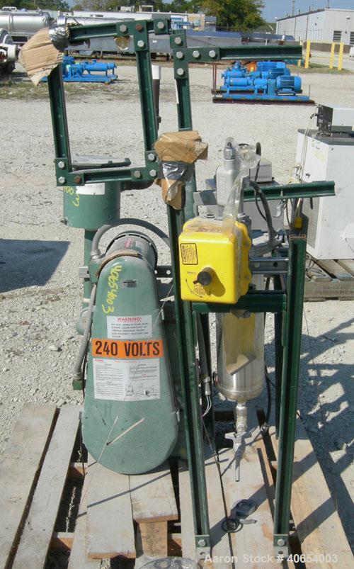 Used Carbon Steel Stokes Microvac Rotary Piston Vacuum Pump, model 148-10
