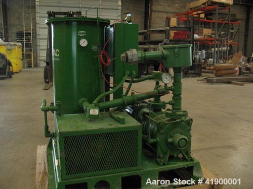 Used Sullivac Liquid Ring Vacuum Pump, System Model SVS-275-A, with pump model SL321-B-01. Lincoln 7.5 hp, 1745 rpm, 3 phase 230V/460V - 20.4A/10.2A motor and Modine heat exchanger AB-125. Attached b...