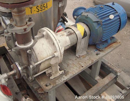 Used Apovac System Consisting Of: (1) Sulzer Burckhardt vacuum pump, model PMSH156-D2, 316 stainless steel, driven by a 10 HP, 3/60/230/460 Volt, 3515 RPM motor. (2) heat exchangers, and (1) 316 stai...