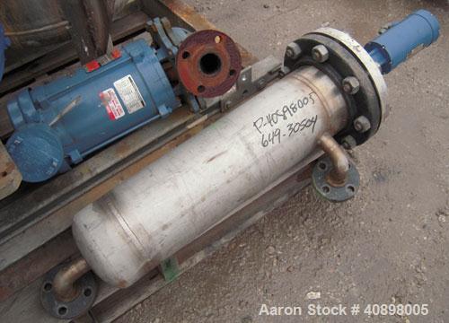 Used Apovac System Consisting Of: (1) Sulzer Burckhardt vacuum pump, model PMSH156-D2, 316 stainless steel, driven by a 10 HP, 3/60/230/460 Volt, 3515 RPM motor. (2) heat exchangers, and (1) 316 stai...
