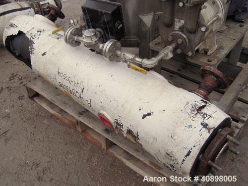 Used Apovac System Consisting Of: (1) Sulzer Burckhardt vacuum pump, model PMSH156-D2, 316 stainless steel, driven by a 10 HP, 3/60/230/460 Volt, 3515 RPM motor. (2) heat exchangers, and (1) 316 stai...