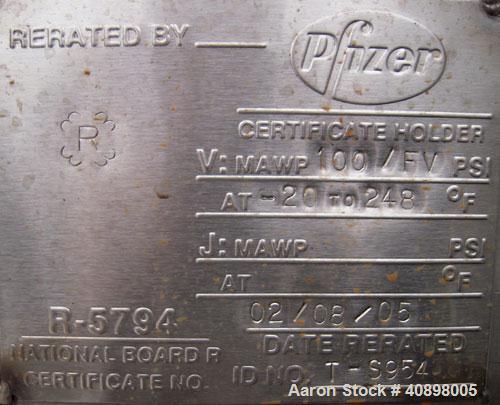 Used Apovac System Consisting Of: (1) Sulzer Burckhardt vacuum pump, model PMSH156-D2, 316 stainless steel, driven by a 10 HP, 3/60/230/460 Volt, 3515 RPM motor. (2) heat exchangers, and (1) 316 stai...