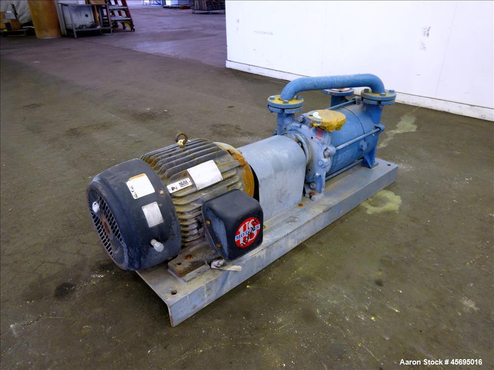 Used- Travaini Liquid Ring Two Stage High Vacuum Pump, Model TRHB 50-420/C/A3, 3